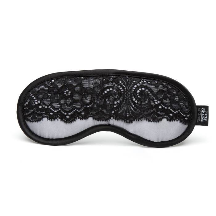 Fifty Shades of Grey - Play Nice Satin &amp; Lace Blindfold (Grey) -  Mask (Blind)  Durio.sg