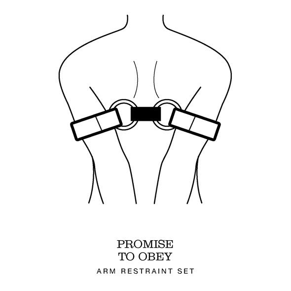 Fifty Shades of Grey - Promise to Obey Arm Restraint Set -  Hand/Leg Cuffs  Durio.sg