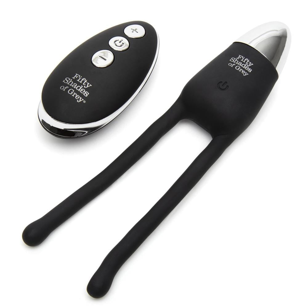 Fifty Shades of Grey - Relentless Vibrations Remote Control Couple's Vibrator (Black) -  Couple's Massager (Vibration) Rechargeable  Durio.sg