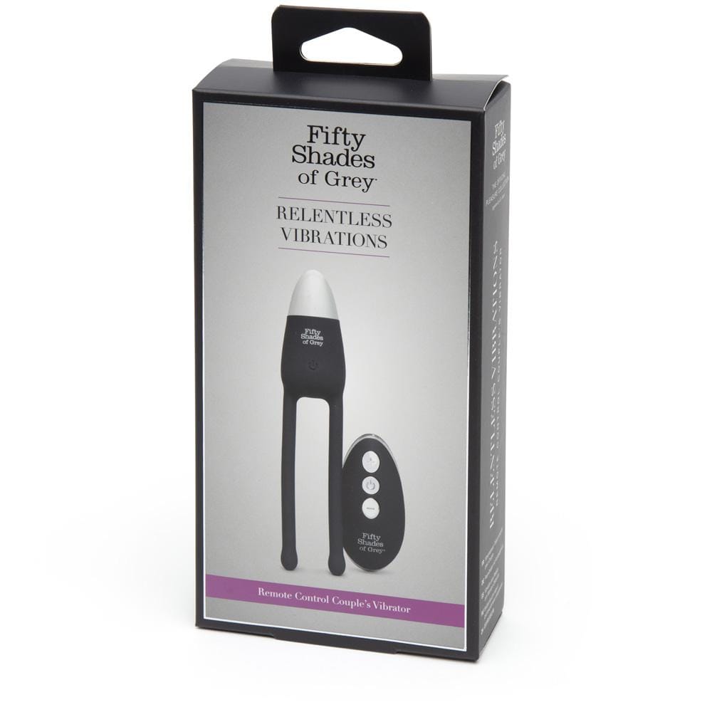 Fifty Shades of Grey - Relentless Vibrations Remote Control Couple's Vibrator (Black) -  Couple's Massager (Vibration) Rechargeable  Durio.sg