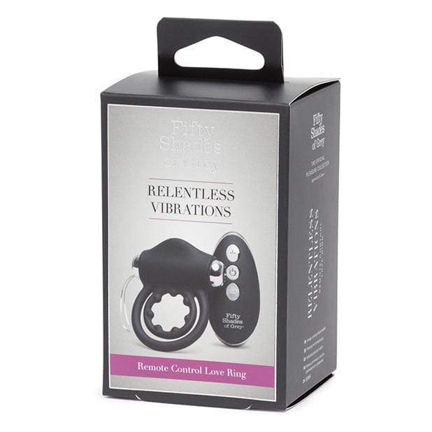 Fifty Shades of Grey - Relentless Vibrations Remote Control Love Cock Ring (Black) -  Remote Control Cock Ring (Vibration) Rechargeable  Durio.sg