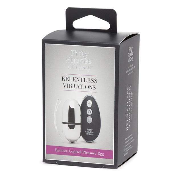 Fifty Shades of Grey - Relentless Vibrations Remote Control Pleasure Egg (Silver) -  Wireless Remote Control Egg (Vibration) Rechargeable  Durio.sg