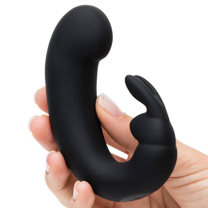 Fifty Shades of Grey - Sensation Rechargeable G-Spot Rabbit Vibrator (Black) -  Rabbit Dildo (Vibration) Rechargeable  Durio.sg