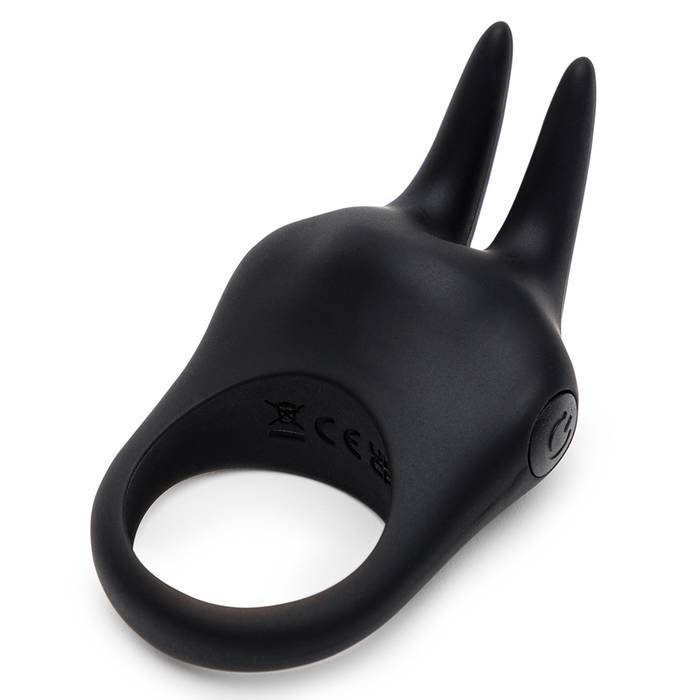Fifty Shades of Grey - Sensation Rechargeable Vibrating Rabbit Love Ring (Black) -  Silicone Cock Ring (Vibration) Rechargeable  Durio.sg