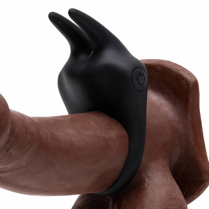 Fifty Shades of Grey - Sensation Rechargeable Vibrating Rabbit Love Ring (Black) -  Silicone Cock Ring (Vibration) Rechargeable  Durio.sg