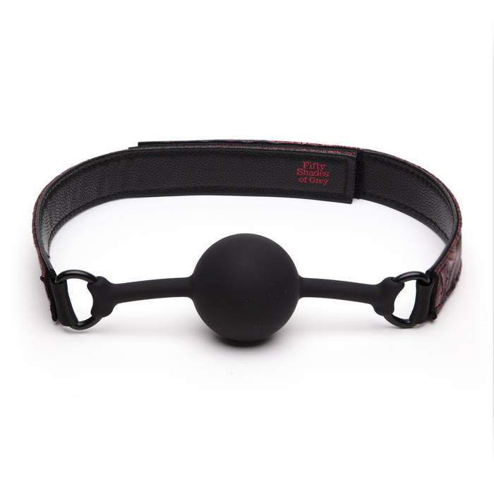 Fifty Shades of Grey - Sweet Anticipation Ball Gag BDSM (Red) -  Ball Gag  Durio.sg