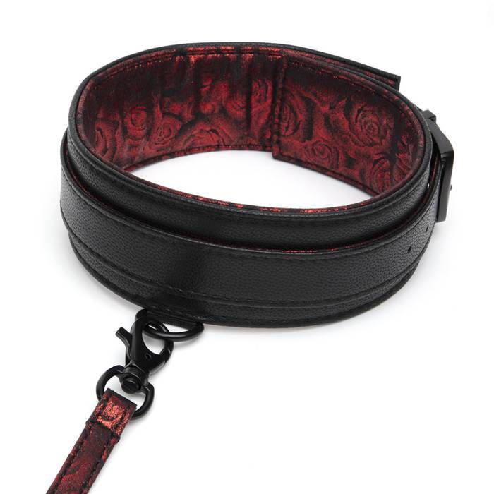 Fifty Shades of Grey - Sweet Anticipation Collar and Lead BDSM (Red) -  Leash  Durio.sg