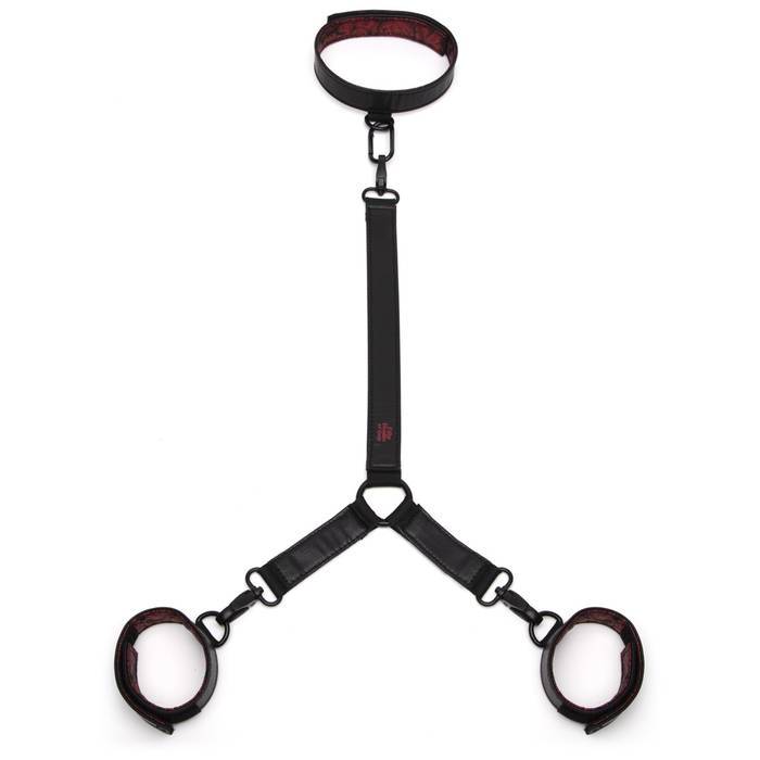 Fifty Shades of Grey - Sweet Anticipation Collar and Wrist Cuffs BDSM (Red) -  Hand/Leg Cuffs  Durio.sg