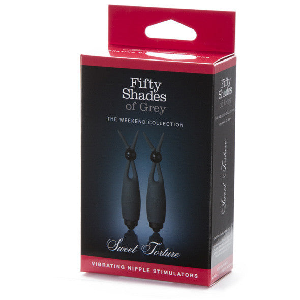 Fifty Shades of Grey - Sweet Torture Vibrating Nipple Clamps -  Nipple Clamps (Vibration) Non Rechargeable  Durio.sg