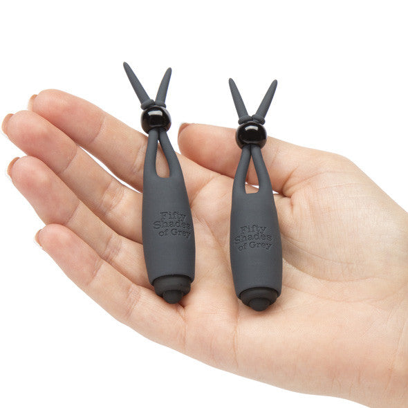 Fifty Shades of Grey - Sweet Torture Vibrating Nipple Clamps -  Nipple Clamps (Vibration) Non Rechargeable  Durio.sg