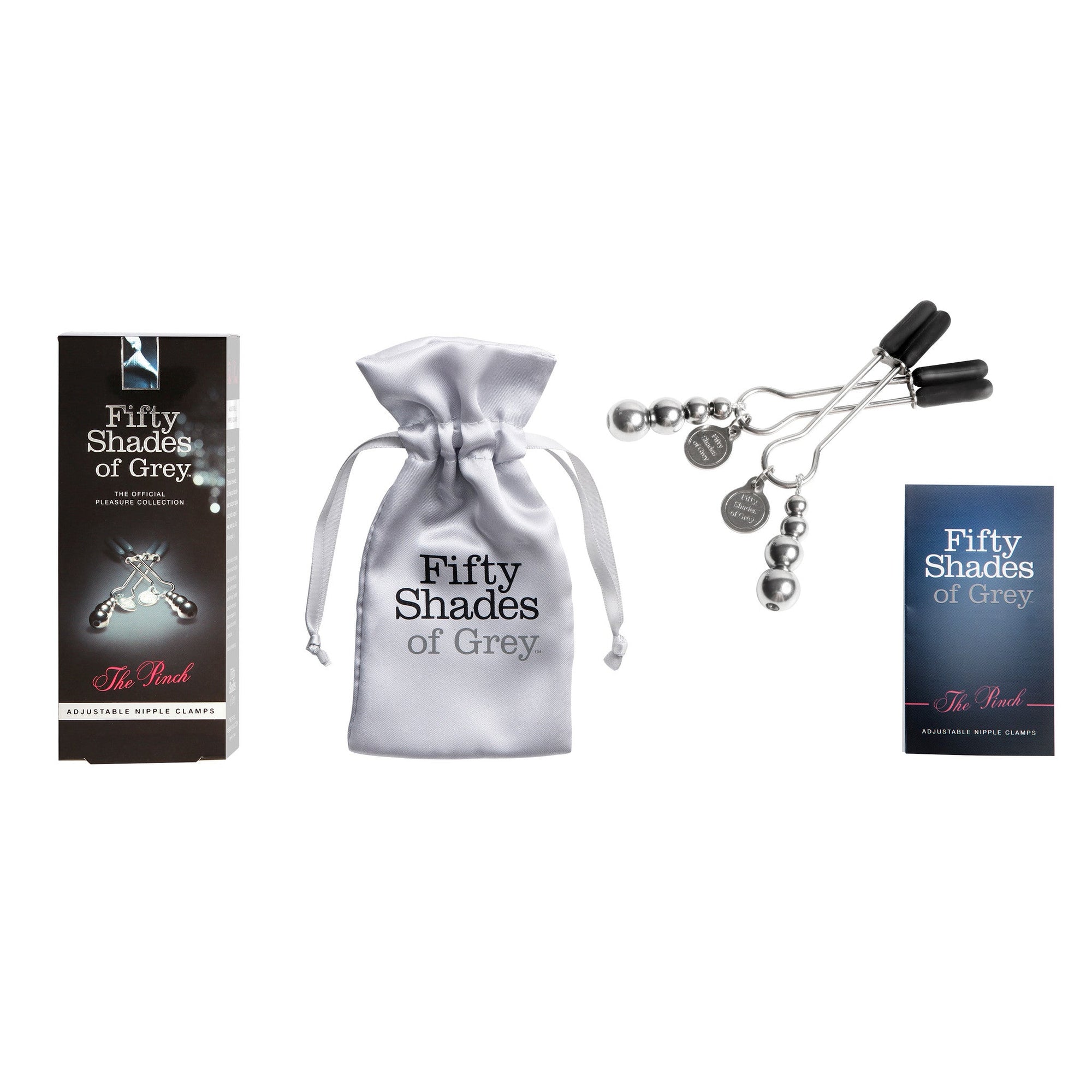 Fifty Shades of Grey - The Pinch Adjustable Nipple Clamps -  Nipple Clamps (Non Vibration)  Durio.sg