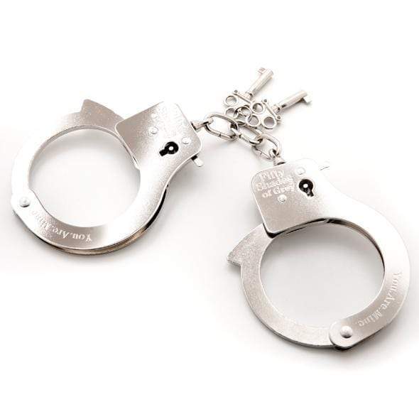 Fifty Shades of Grey - You Are Mine Metal Handcuffs (Silver) -  Hand/Leg Cuffs  Durio.sg