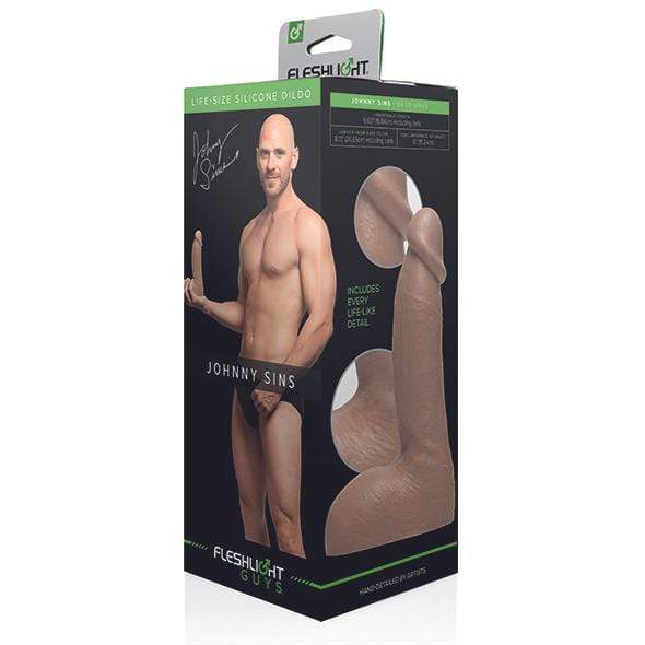 Fleshlight - Fleshjack Boys Johnny Sins Dildo (Beige) -  Realistic Dildo w/o suction cup (Non Vibration)  Durio.sg