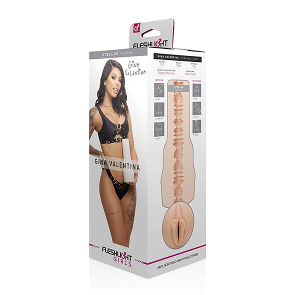Fleshlight - Fleshlight Girls Gina Valentina Stellar Masturbator (Beige) -  Masturbator Vagina (Non Vibration)  Durio.sg