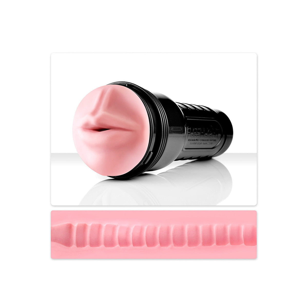Fleshlight - Pink Mouth Wonder Wave Masturbator -  Masturbator Mouth (Non Vibration)  Durio.sg