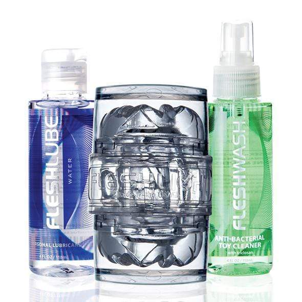 Fleshlight - Quickshot Vantage Combo Value Pack (Clear) -  Masturbator Value Pack  Durio.sg