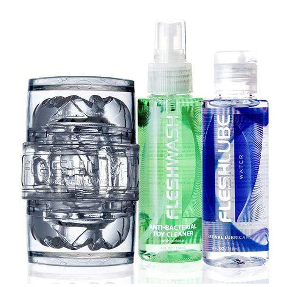 Fleshlight - Quickshot Vantage Combo Value Pack (Clear) -  Masturbator Value Pack  Durio.sg