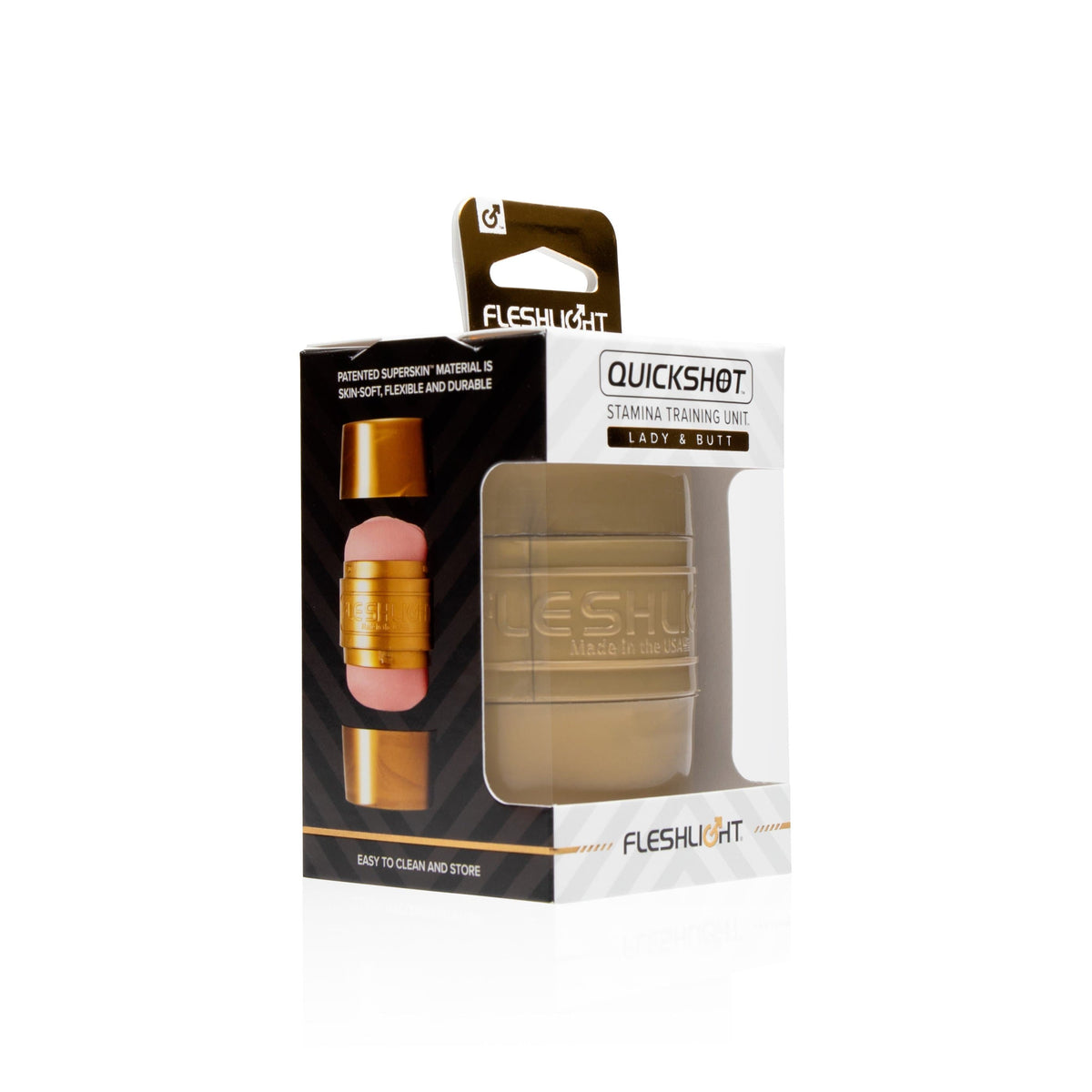 Fleshlight - Stamina Training Unit Quickshot Lady & Butt Masturbator (Beige) -  Masturbator Vagina (Non Vibration)  Durio.sg