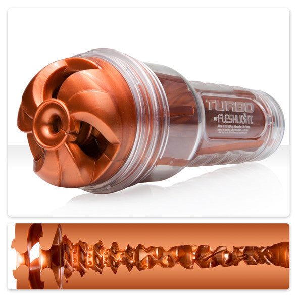 Fleshlight - Turbo Thrust Copper Masturbator (Brown) -  Masturbator Mouth (Non Vibration)  Durio.sg