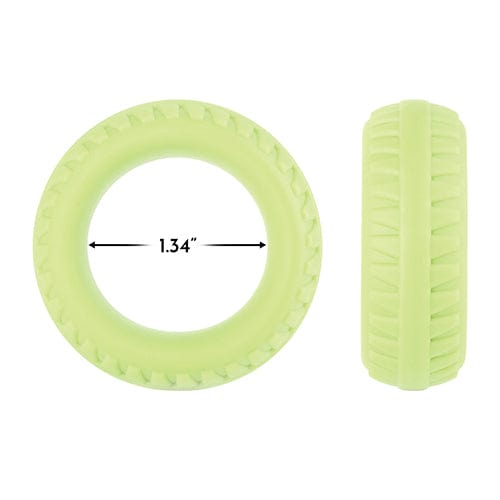 Forto - F 12 Silicone Cock Ring Glow in the Dark (Yellow) -  Silicone Cock Ring (Non Vibration)  Durio.sg