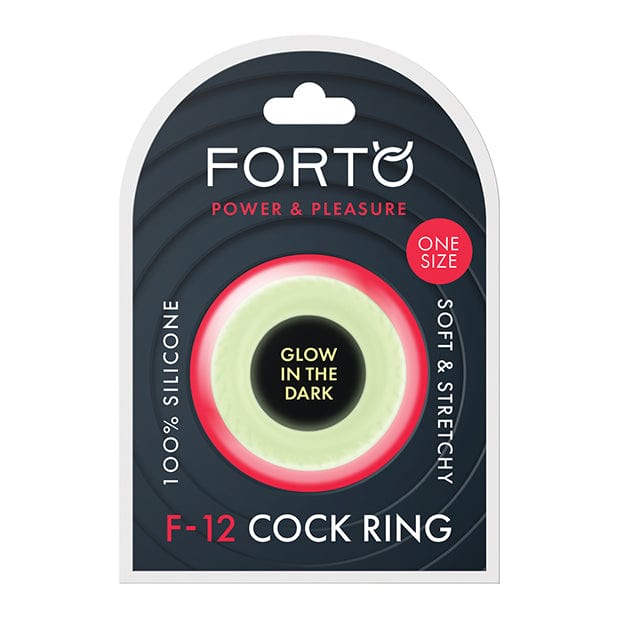 Forto - F 12 Silicone Cock Ring Glow in the Dark (Yellow) -  Silicone Cock Ring (Non Vibration)  Durio.sg