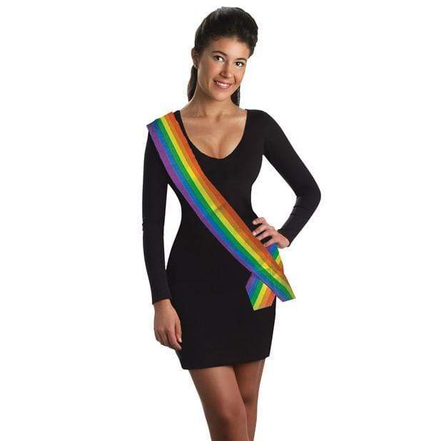 Forum Novelties - Rainbow Pride Party Fantasy Sash (Multi Colour) -  Party Novelties  Durio.sg