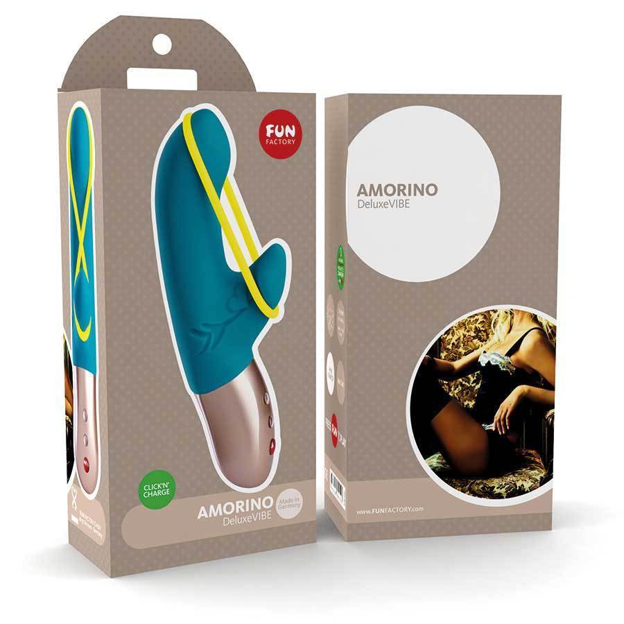 Fun Factory - Amorino Mini Vibrator (Blue) -  Rabbit Dildo (Vibration) Rechargeable  Durio.sg