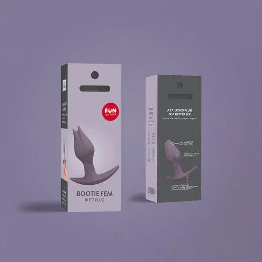 Fun Factory - Bootie Fem Butt Plug (Dark Taupe) -  Anal Plug (Non Vibration)  Durio.sg