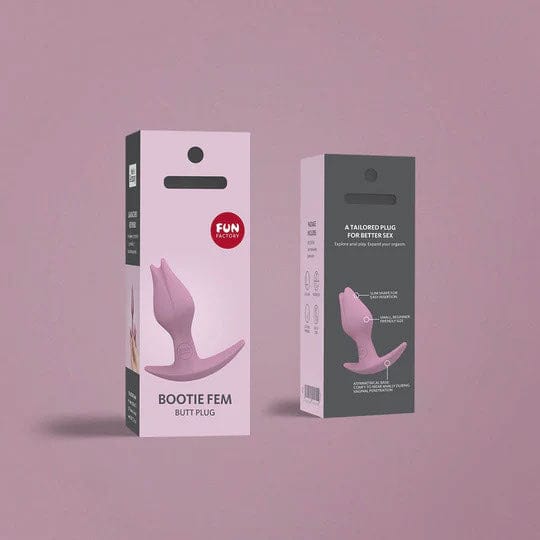 Fun Factory - Bootie Fem Butt Plug (Rose) -  Anal Plug (Non Vibration)  Durio.sg