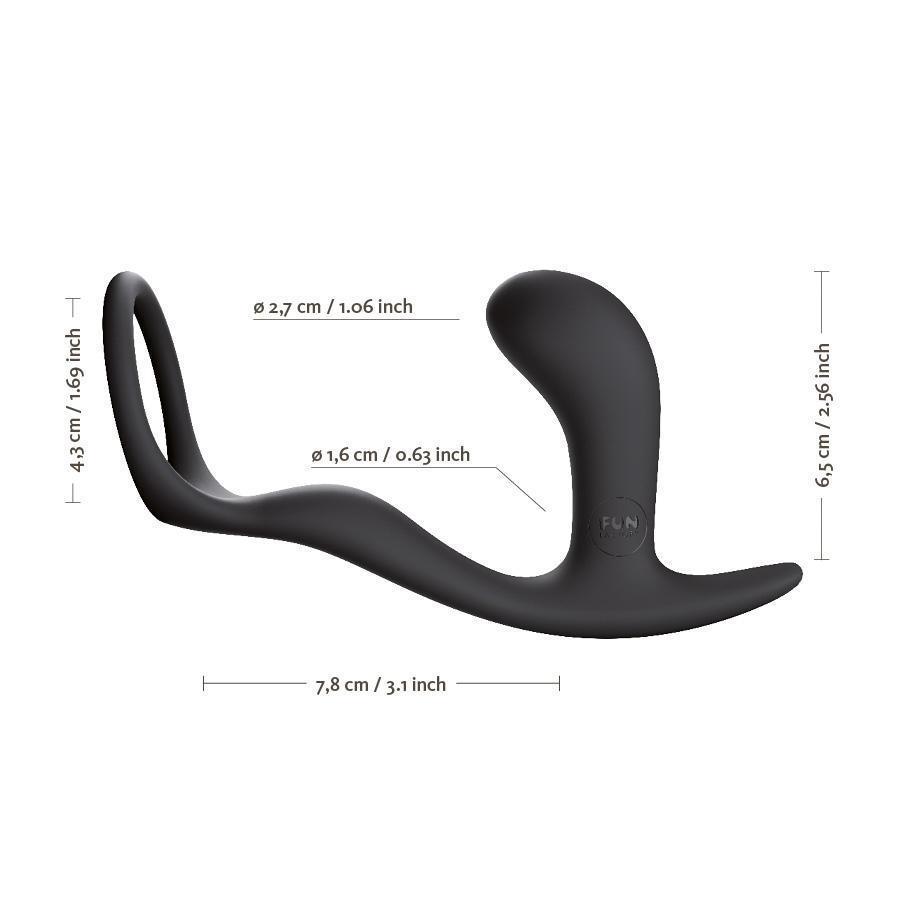 Fun Factory - Bootie Ring Anal Plug (Black) -  Anal Plug (Non Vibration)  Durio.sg
