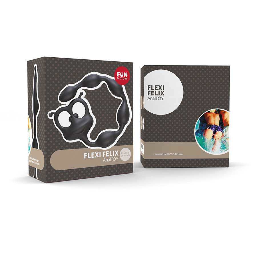 Fun Factory - Flexi Felix Anal Beads (Black) -  Anal Beads (Non Vibration)  Durio.sg
