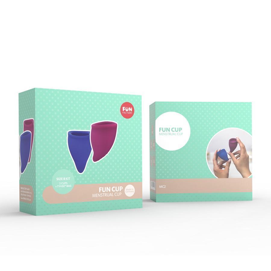Fun Factory - Fun Cup Menstrual Cup Size B Kit (Grape/Ultramarine) -  Menstrual Cup  Durio.sg