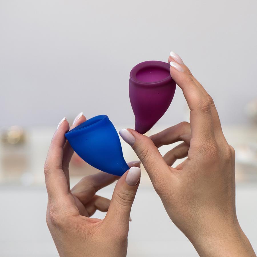 Fun Factory - Fun Cup Menstrual Cup Size B Kit (Grape/Ultramarine) -  Menstrual Cup  Durio.sg