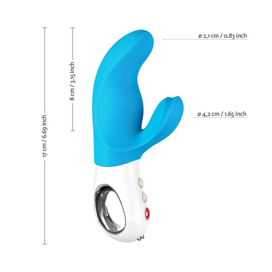 Fun Factory - Miss Bi Rabbit Vibrator (Blue/White) -  Rabbit Dildo (Vibration) Rechargeable  Durio.sg