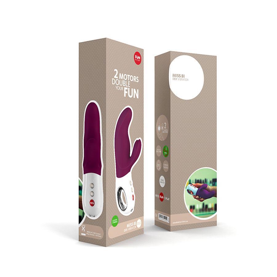 Fun Factory - Miss Bi Rabbit Vibrator (Blue/White) -  Rabbit Dildo (Vibration) Rechargeable  Durio.sg