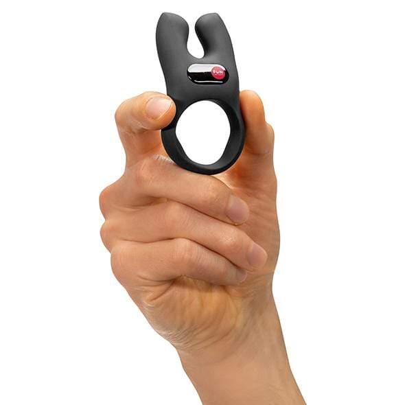 Fun Factory - NOS Vibrating Cock Ring (Black) -  Silicone Cock Ring (Vibration) Rechargeable  Durio.sg