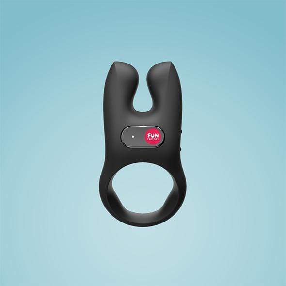 Fun Factory - NOS Vibrating Cock Ring (Black) -  Silicone Cock Ring (Vibration) Rechargeable  Durio.sg