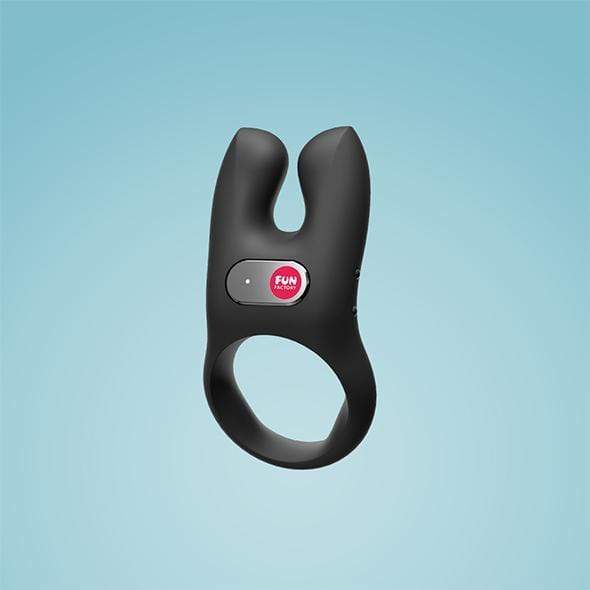 Fun Factory - NOS Vibrating Cock Ring (Black) -  Silicone Cock Ring (Vibration) Rechargeable  Durio.sg