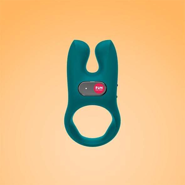 Fun Factory - NOS Vibrating Cock Ring (Green) -  Silicone Cock Ring (Vibration) Rechargeable  Durio.sg