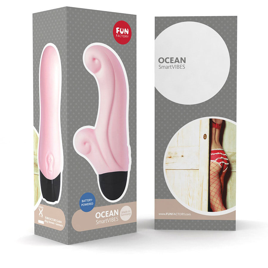 Fun Factory - Ocean Rabbit Vibrator (Turquoise) -  Rabbit Dildo (Vibration) Non Rechargeable  Durio.sg