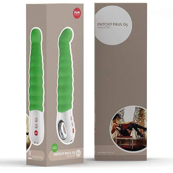 Fun Factory - Patchy Paul G5 G Spot Vibrator (Green) -  G Spot Dildo (Vibration) Rechargeable  Durio.sg