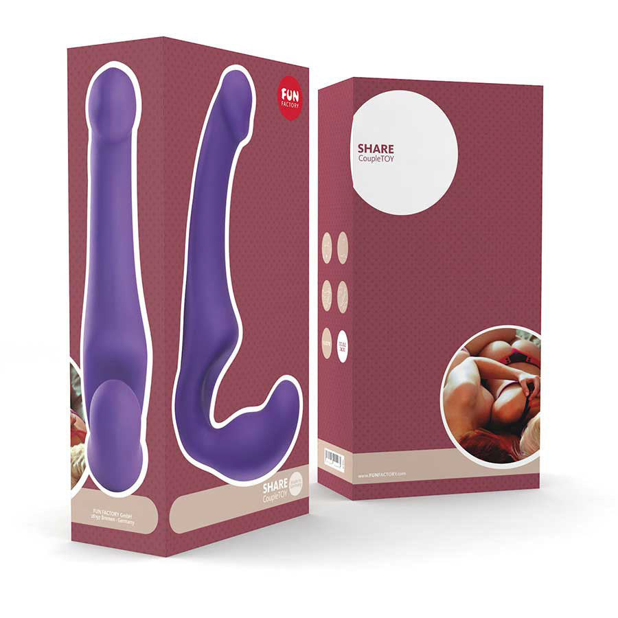 Fun Factory - Share Double Dildo (Violet) -  Double Dildo (Non Vibration)  Durio.sg