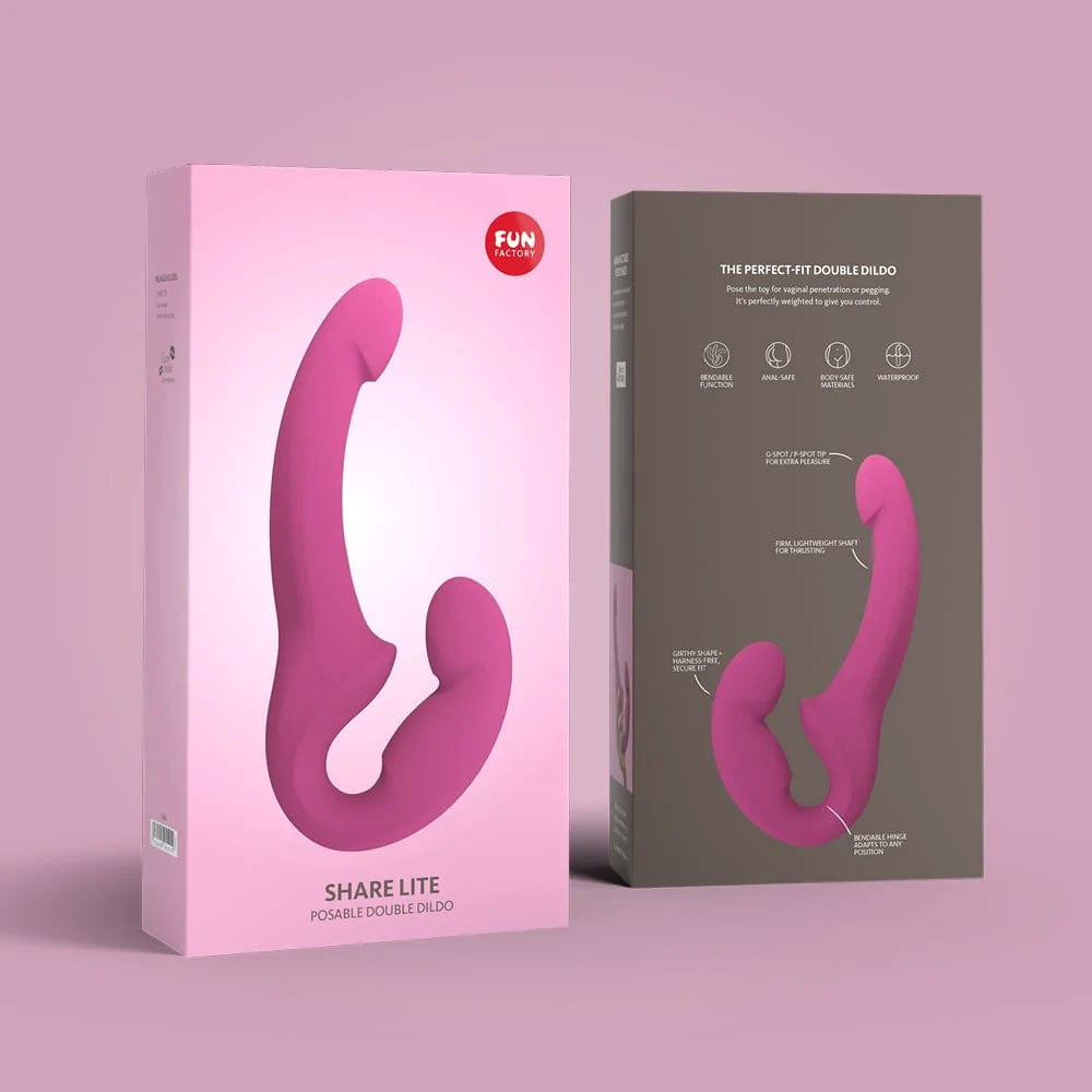 Fun Factory - Share Lite Double Dildo (Blackberry) -  Double Dildo (Non Vibration)  Durio.sg