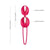 Fun Factory - SmartBalls Duo Kegel Balls (Raspberry Black) -  Kegel Balls (Non Vibration)  Durio.sg