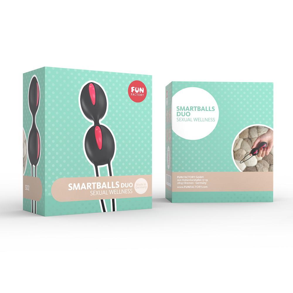 Fun Factory - SmartBalls Duo Kegel Balls (Raspberry Black) -  Kegel Balls (Non Vibration)  Durio.sg