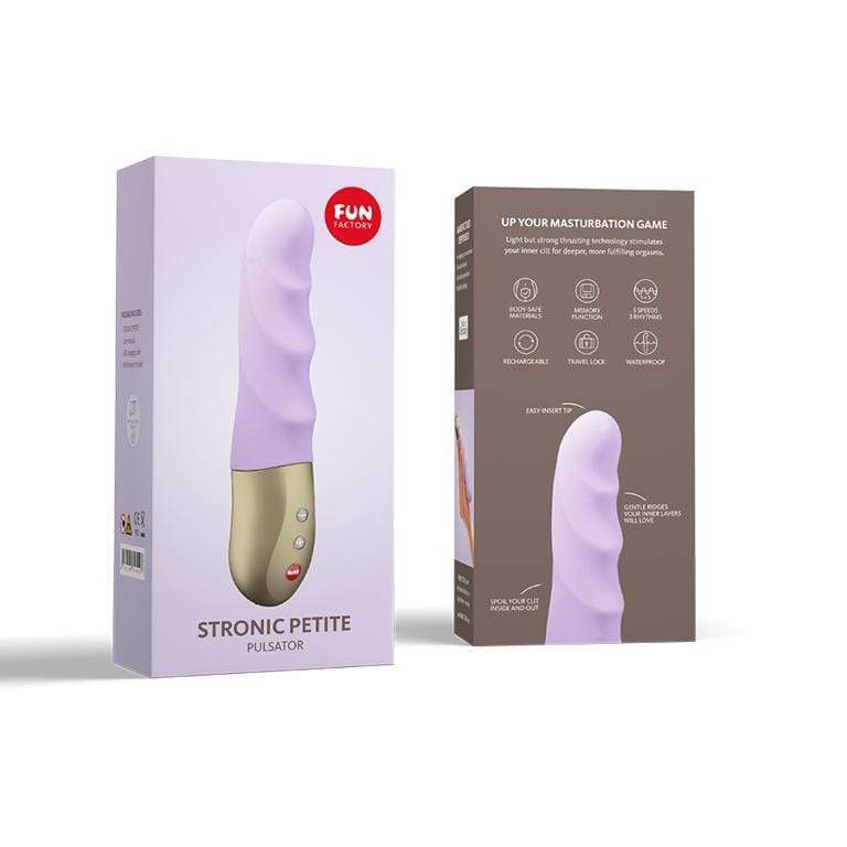 Fun Factory - Stronic Petite Thrusting G Spot Vibrator (Pastel Lilac) -  G Spot Dildo (Vibration) Rechargeable  Durio.sg