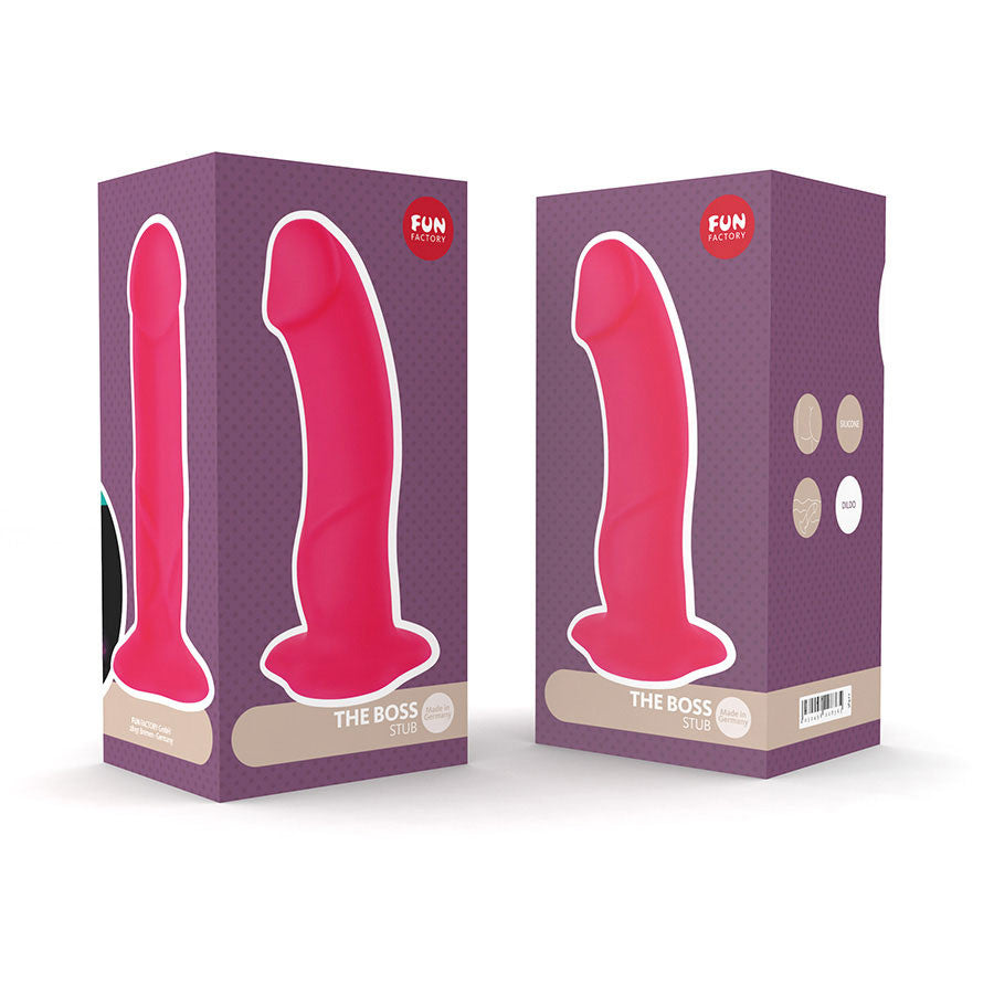 Fun Factory - The Boss Stub Dildo (Pink) -  Realistic Dildo with suction cup (Non Vibration)  Durio.sg