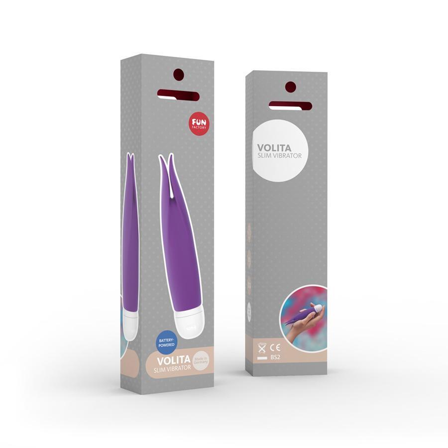 Fun Factory - Volita Slim Clit Vibrator (Purple) -  Clit Massager (Vibration) Non Rechargeable  Durio.sg