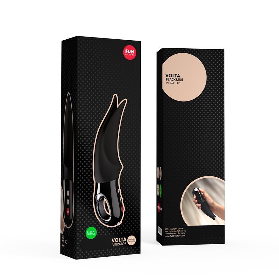 Fun Factory - Volta Clit Massager (Black Line) -  Clit Massager (Vibration) Rechargeable  Durio.sg
