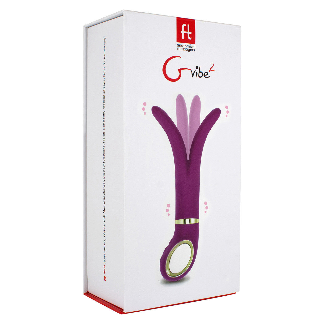Fun Toys - Gvibe 2 Anatomical Vibrator (Purple) -  Anatomical Massager (Vibration) Rechargeable  Durio.sg